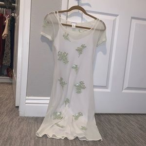 Vivienne Tam vintage white floral dress